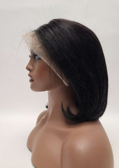 13X6 BOB straight lace front wig 100% unprocessed Brazilian human hair