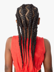 Sensationnel African Collection Kids Jumbo Braid Pre Stretched X Pression Hair 3x 28 ( 3 Packs )