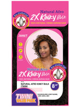 Janet Collection 100% Human Hair 2X NATURAL AFRO KINKY Bulk Twin 18"