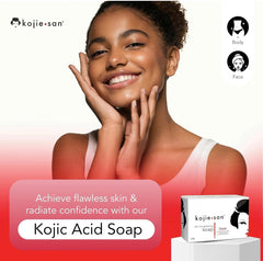 Kojie San Skin and Body Soap – Original Kojic Acid, Dark Spot Remover Soap Bar with Coconut & Tea Tree Oil – 135g (medium Size)