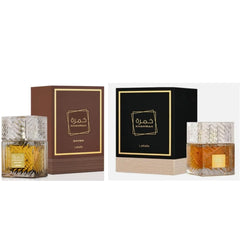 Lattafa Perfumes Khamrah & Khamrah Qahwa EDP Unisex 3.4 Fl oz (Xtra Value Pack)