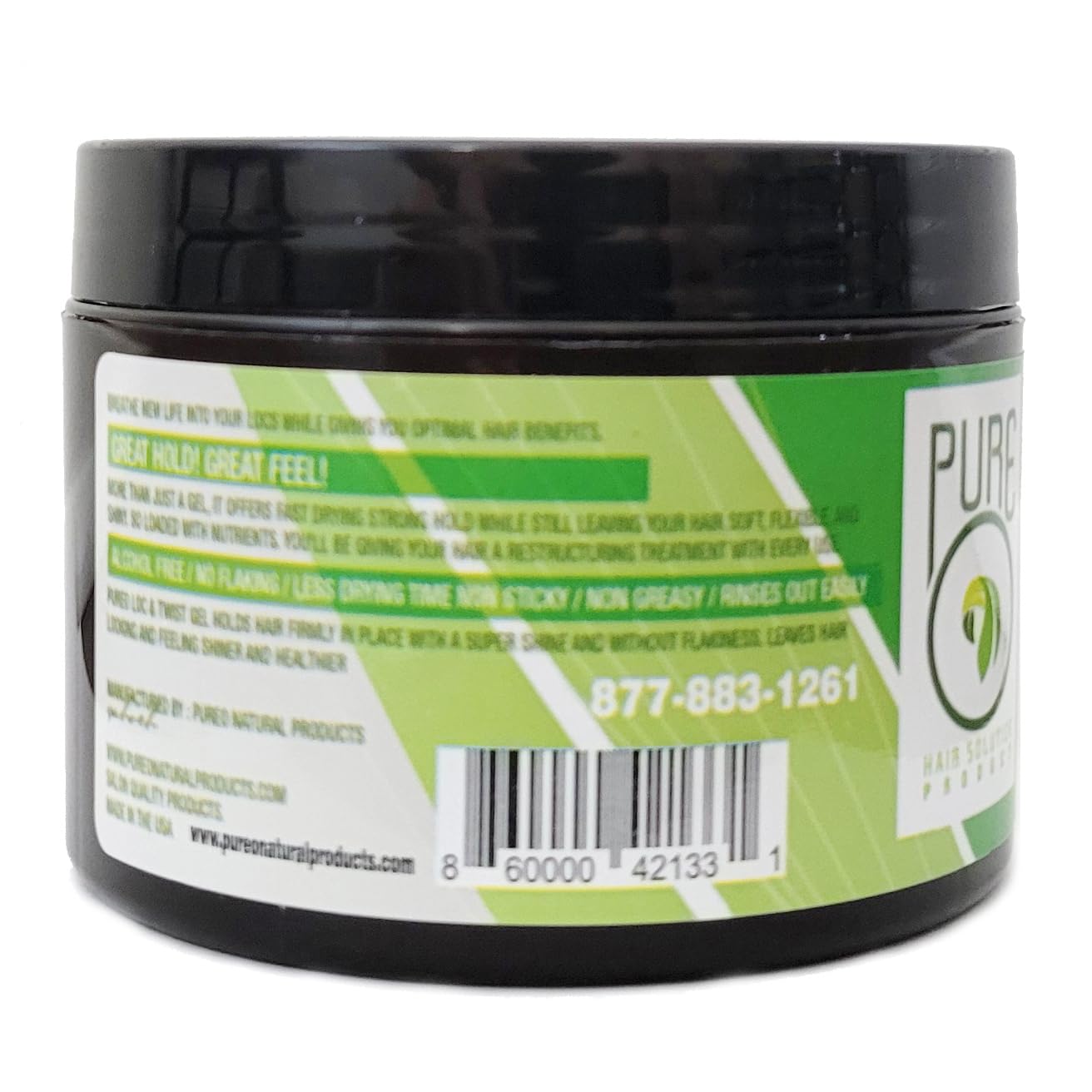 Pure O Hair Solution Product Lock & Twist Gel 8 Oz Pure O Hair Solution Product Lock & Twist Gel 8 Oz
