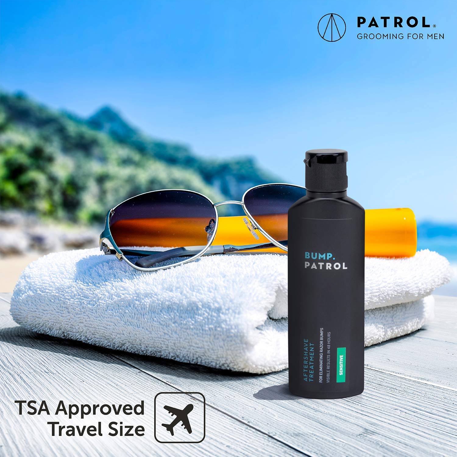 Bump Patrol Sensitive Strength Aftershave Formula - Gentle After Shave Solution Eliminates Razor Bumps and Ingrown Hairs - 2 Ounces Bump Patrol Sensitive Strength Aftershave Formula - Gentle After Shave Solution Eliminates Razor Bumps and Ingrown Hairs - 2 Ounces
