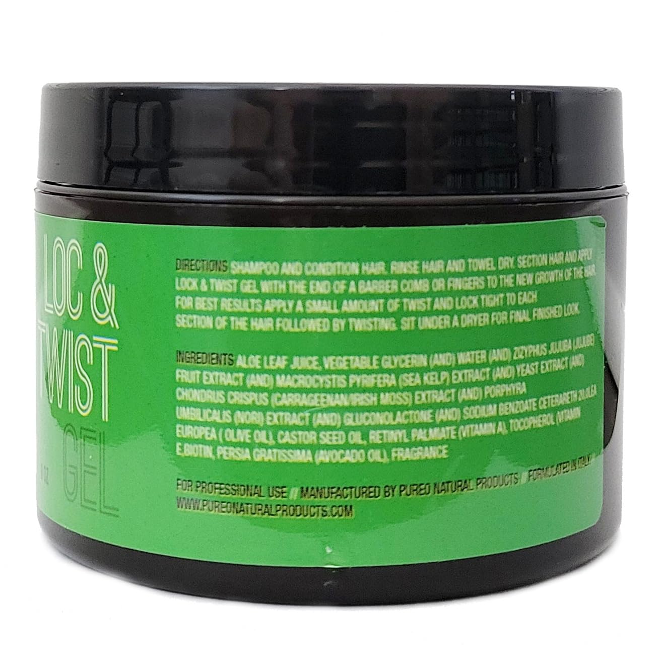 Pure O Hair Solution Product Lock & Twist Gel 8 Oz Pure O Hair Solution Product Lock & Twist Gel 8 Oz