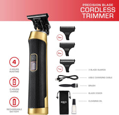 Red by Kiss Edge King Cordless Trimmer, Zero-Gapped