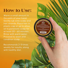 Batana Oil for Hair Growth & Repair %100 Raw Natural 4Oz