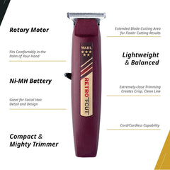 Wahl Professional- 5 Star Series Cordless Retro T-Cut Trimmer