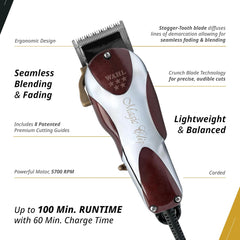 Wahl Professional 5 Star Series Magic Clip Precision Fade Clipper with Zero Overlap Adjustable Blades