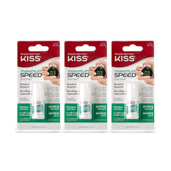 Kiss Maximum Speed Nail Glue (3 Pack)