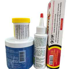 Hair Growth Bundle Pack of 4 – Virgin Hair Fertilizer, Sulfur 8 Medicated Anti-Dandruff, Blue Magic Hair Grease & Wild Growth Hair Oil – Rapid Growth & Healthy Scalp Care Set