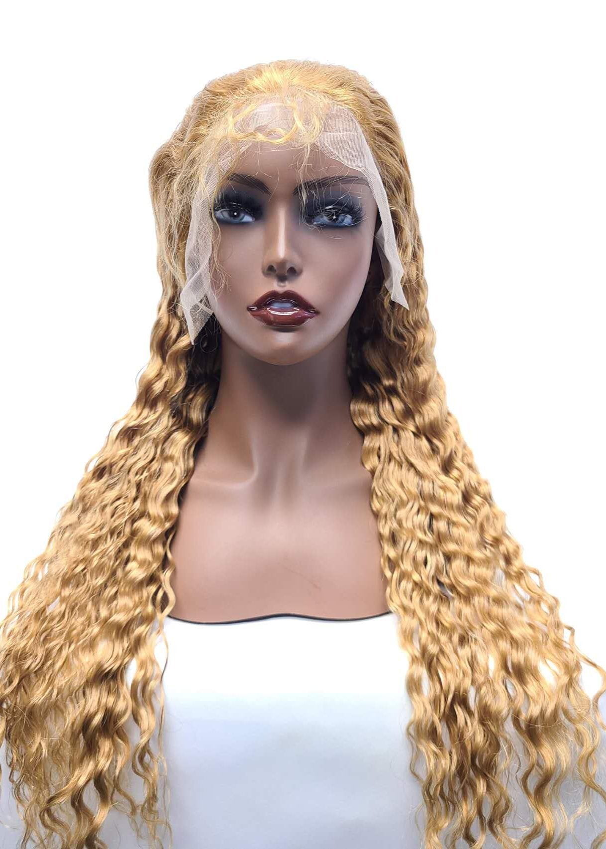 Honey Blonde "27"  15A grade Wig (100% Virgin Human Hair)