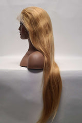 Honey Blonde "27"  15A grade Wig (100% Virgin Human Hair)