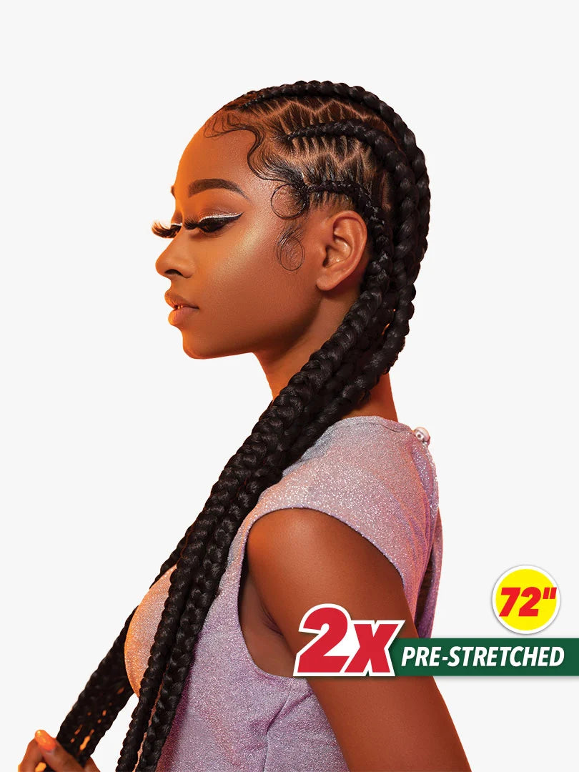 2X X-PRESSION PRE-STRETCHED BRAID 72″