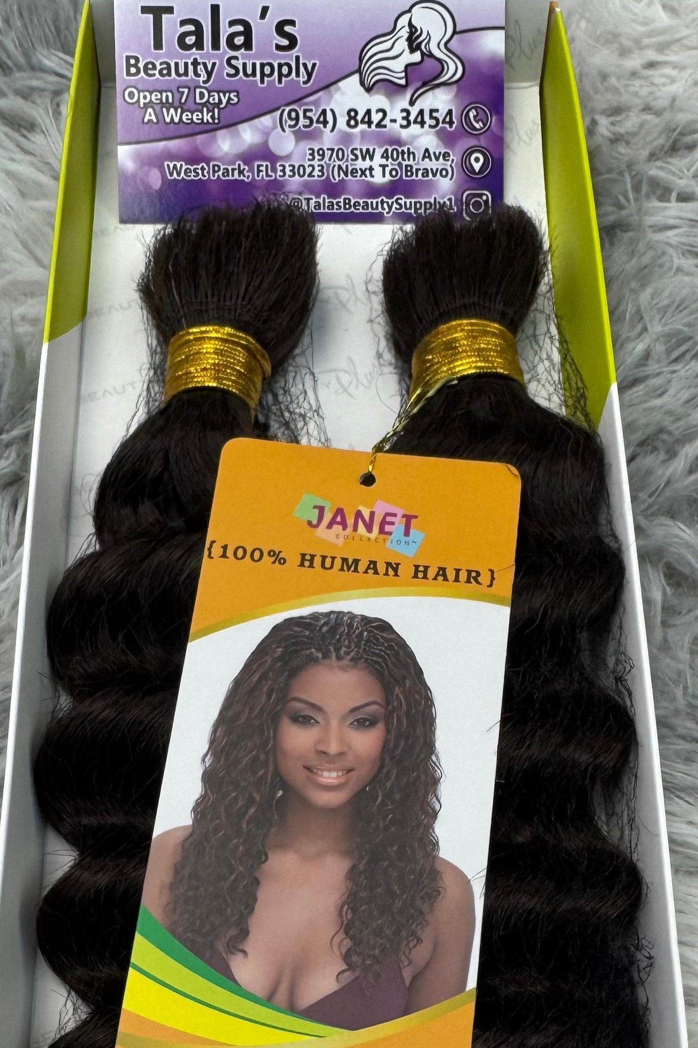 JANET COLLECTION – New Deep Bulk 100% Human Hair Braid – Crochet Braid – REMY Hair – Extension – Human Hair