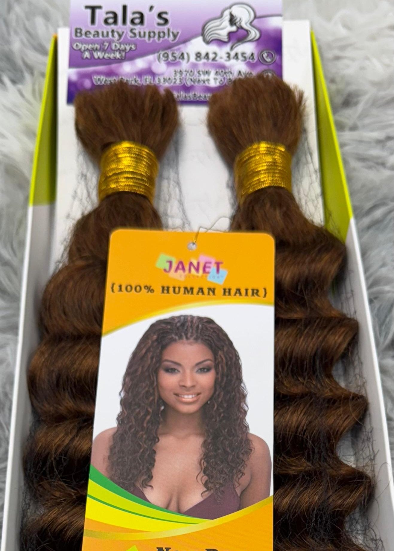 JANET COLLECTION – New Deep Bulk 100% Human Hair Braid – Crochet Braid – REMY Hair – Extension – Human Hair