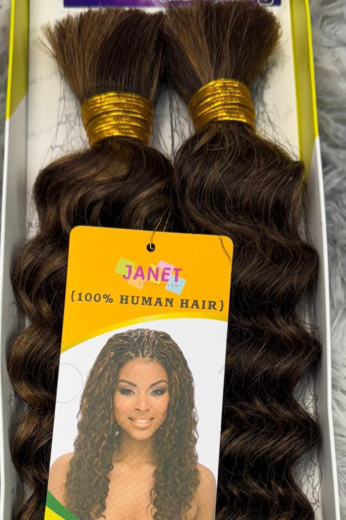 JANET COLLECTION – New Deep Bulk 100% Human Hair Braid – Crochet Braid – REMY Hair – Extension – Human Hair