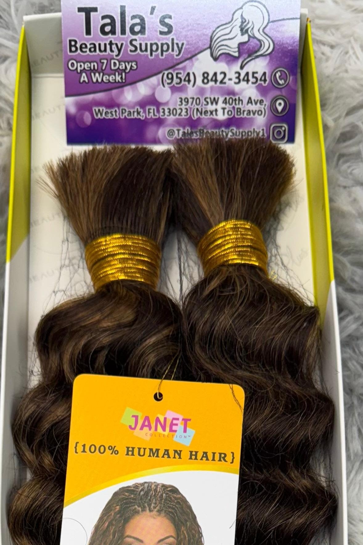 JANET COLLECTION – New Deep Bulk 100% Human Hair Braid – Crochet Braid – REMY Hair – Extension – Human Hair