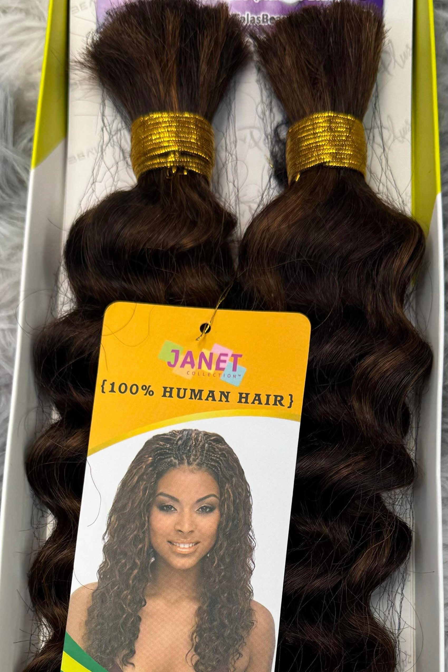 JANET COLLECTION – New Deep Bulk 100% Human Hair Braid – Crochet Braid – REMY Hair – Extension – Human Hair