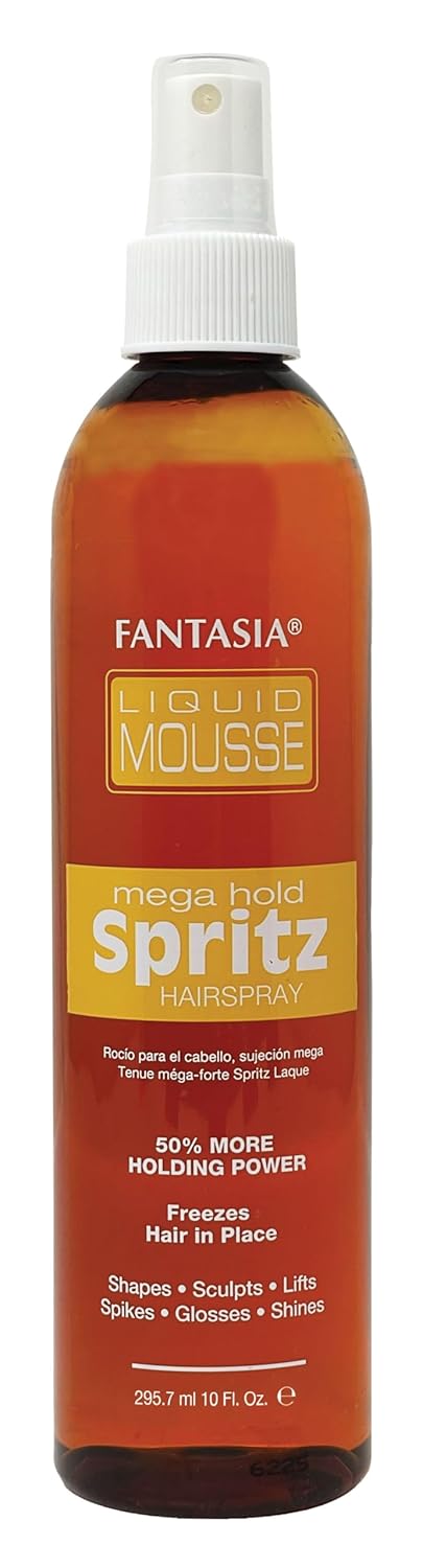 Fantasia Liquid Mousse Spritz Hair Spray Mega Hold 10.0 Fl Oz