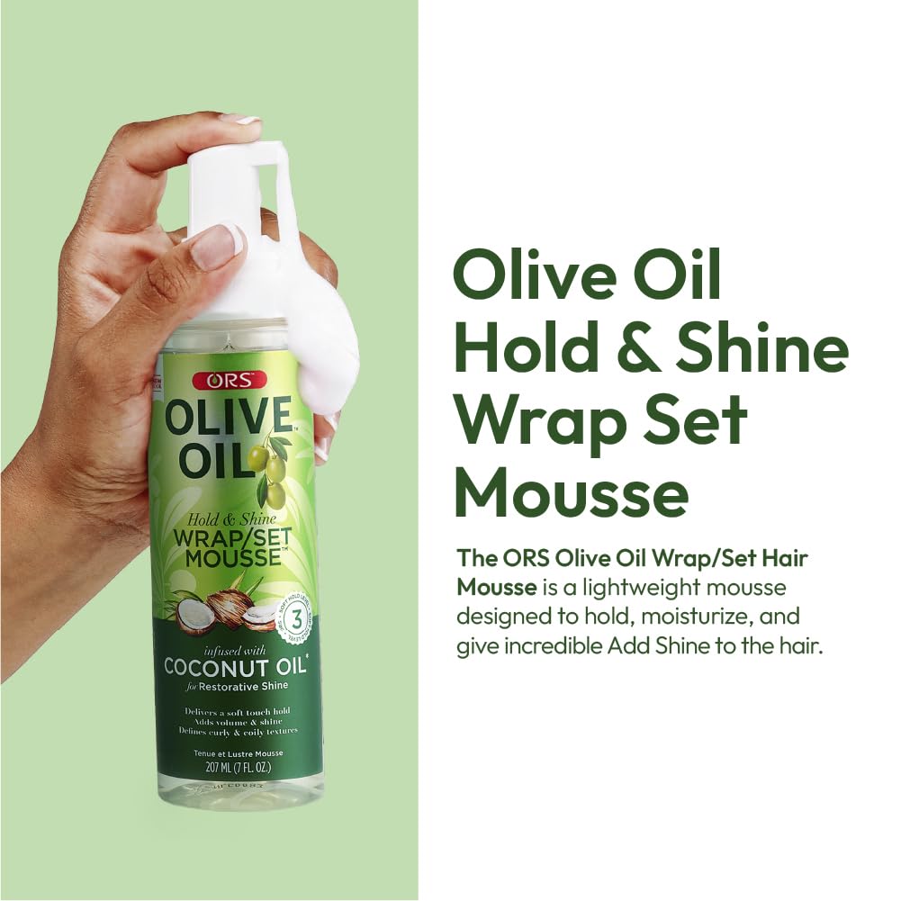 ORS Olive Oil Hold & Shine Wrap/Set Mousse