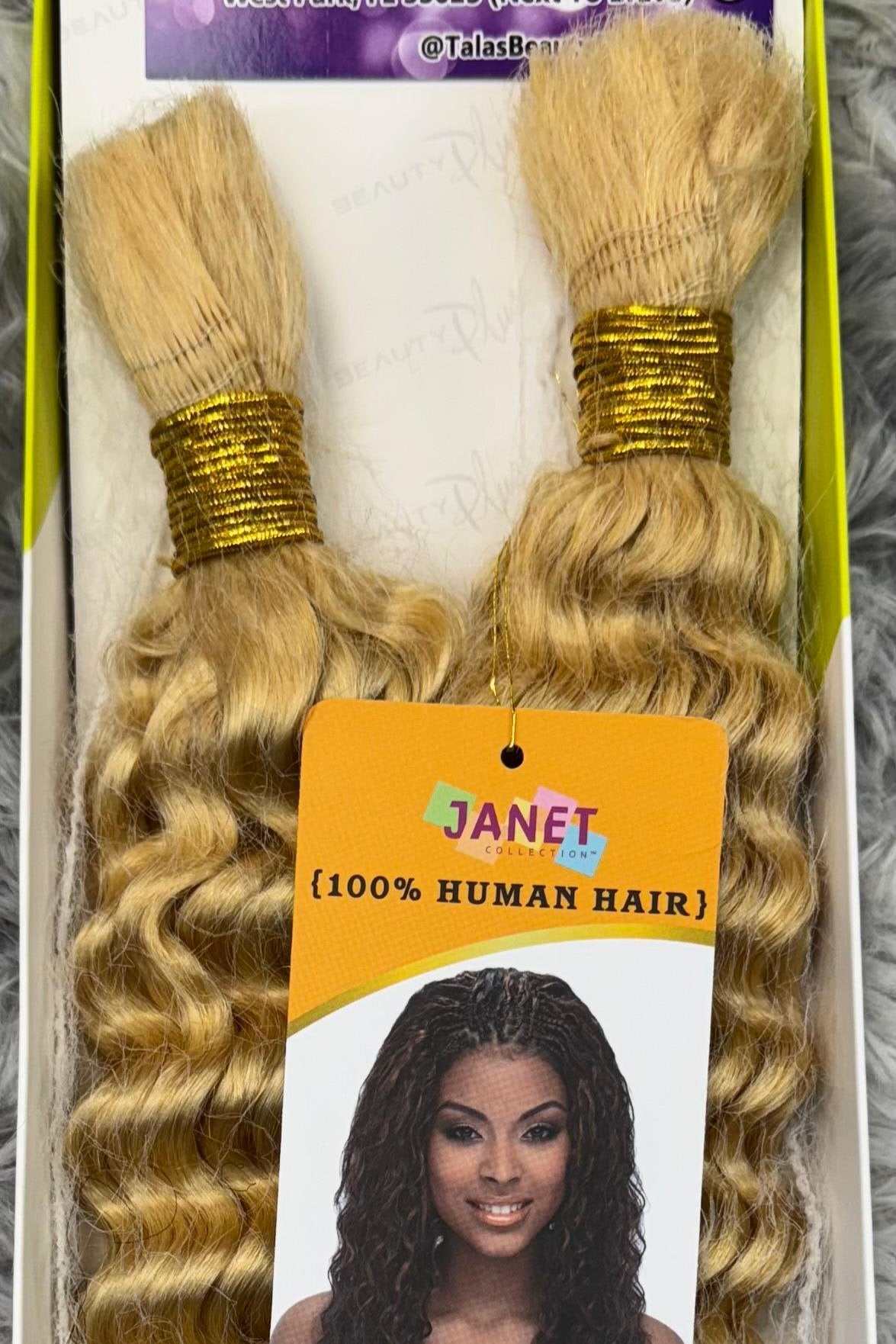 JANET COLLECTION – New Deep Bulk 100% Human Hair Braid – Crochet Braid – REMY Hair – Extension – Human Hair