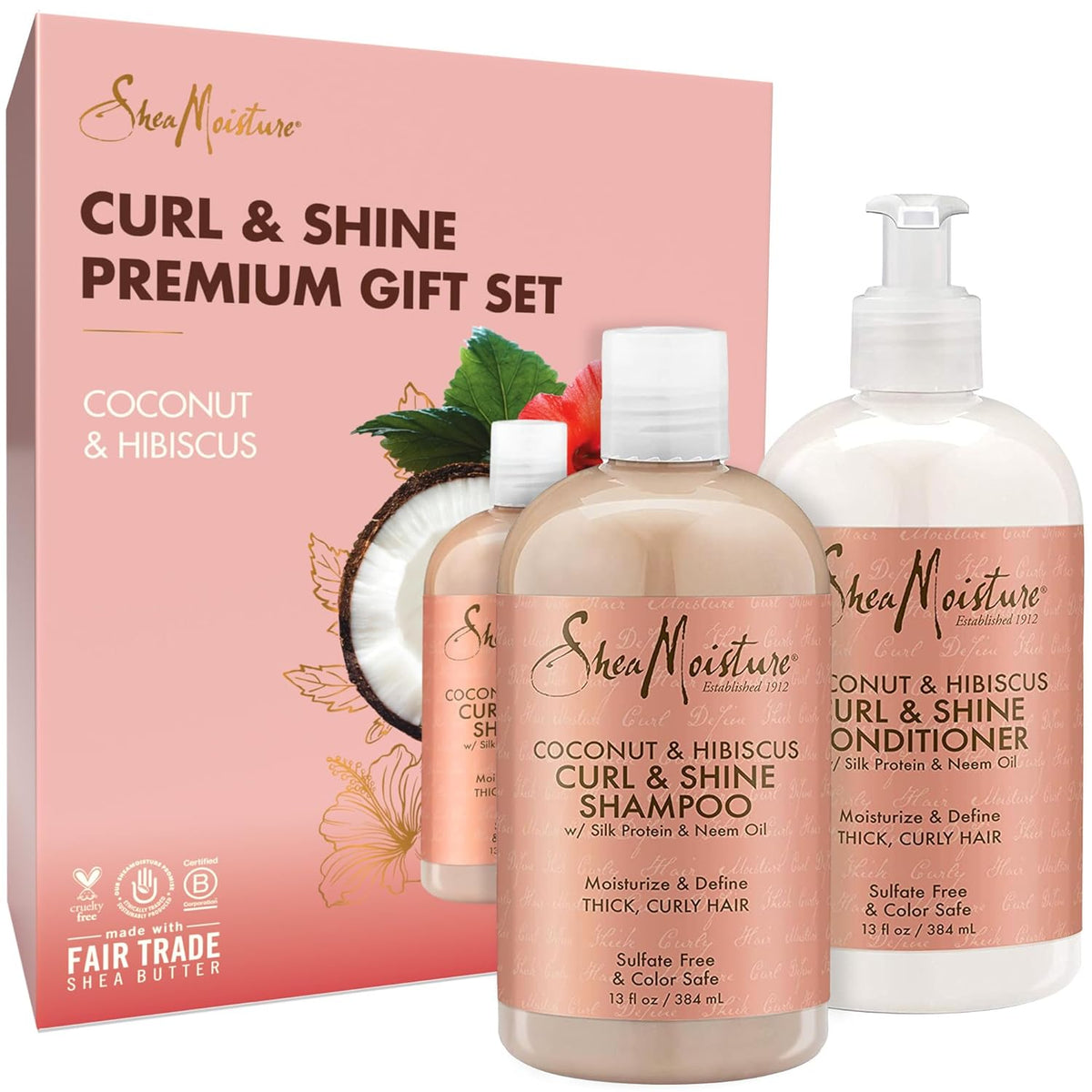 Shea Moisture Shampoo and Conditioner Set 13 Oz Ea