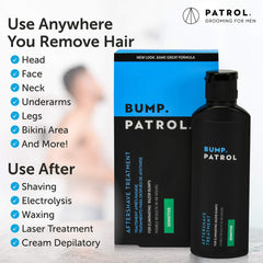 Bump Patrol Sensitive Strength Aftershave Formula - Gentle After Shave Solution Eliminates Razor Bumps and Ingrown Hairs - 2 Ounces