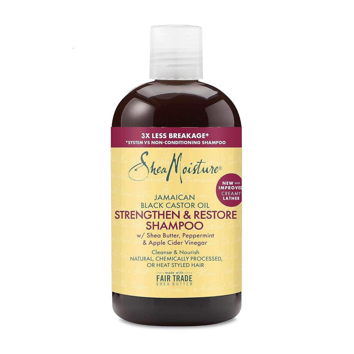 SheaMoisture Strengthen and Restore Shampoo 100% Pure Jamaican Black Castor Oil