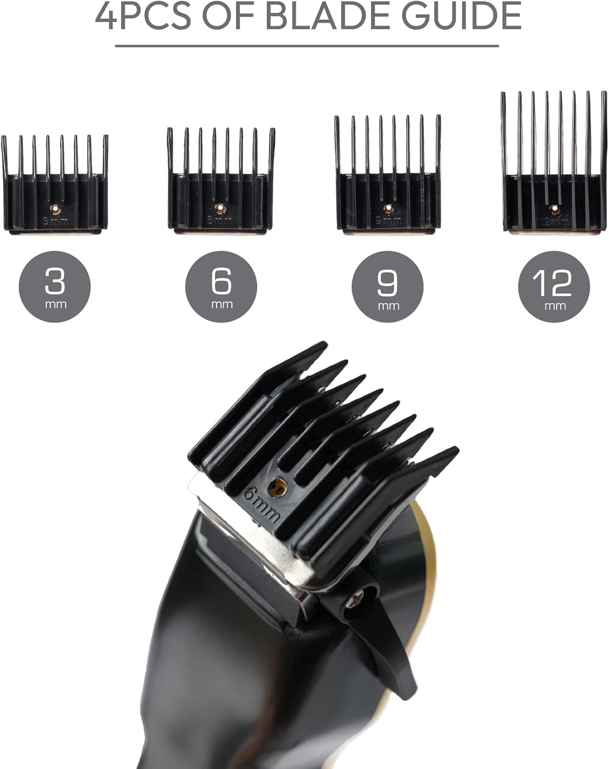 Red by Kiss Hair Clippers for Professional Haircut 8PCS