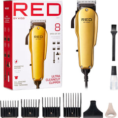 Red by Kiss Hair Clippers for Professional Haircut 8PCS