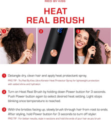 Red by Kiss Heat Real Brush Portable & Easy to Carry