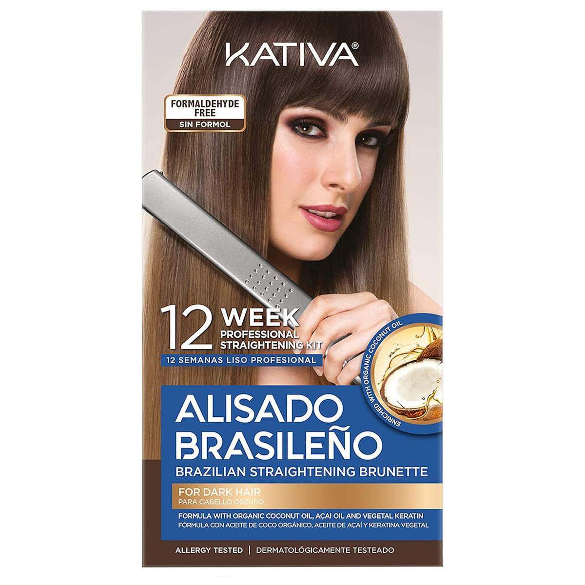 Kativa Brazilian Straightening Brunette Kit for Straighter, Softer and Shinier