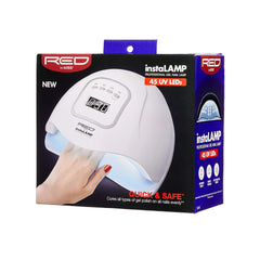 Red by Kiss instaLAMP Professional Gel Nail Lamp 45 UV LEDs with 4 Timers