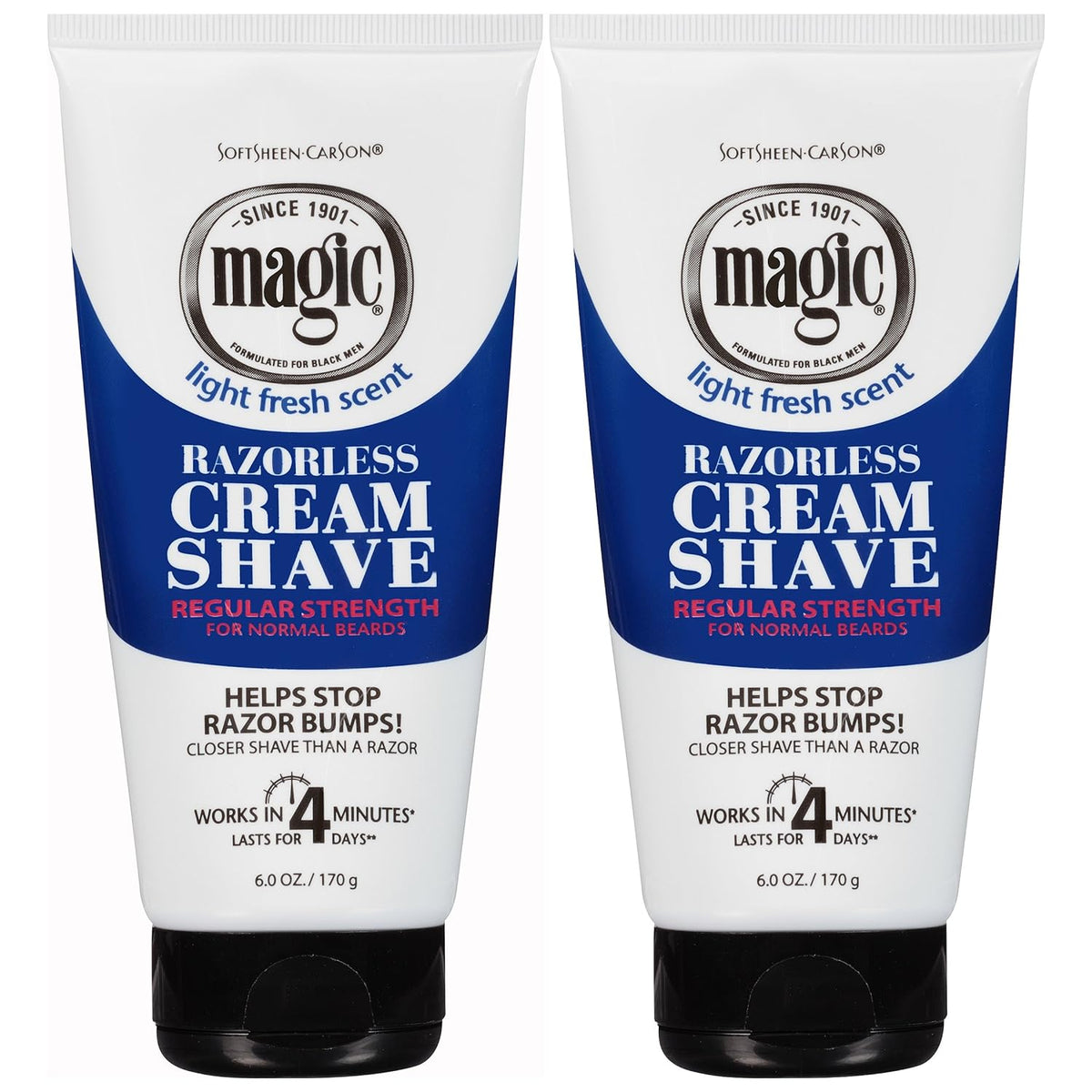 Magic Razorless Shaving Cream Regular Strength (Pack Of 2 )