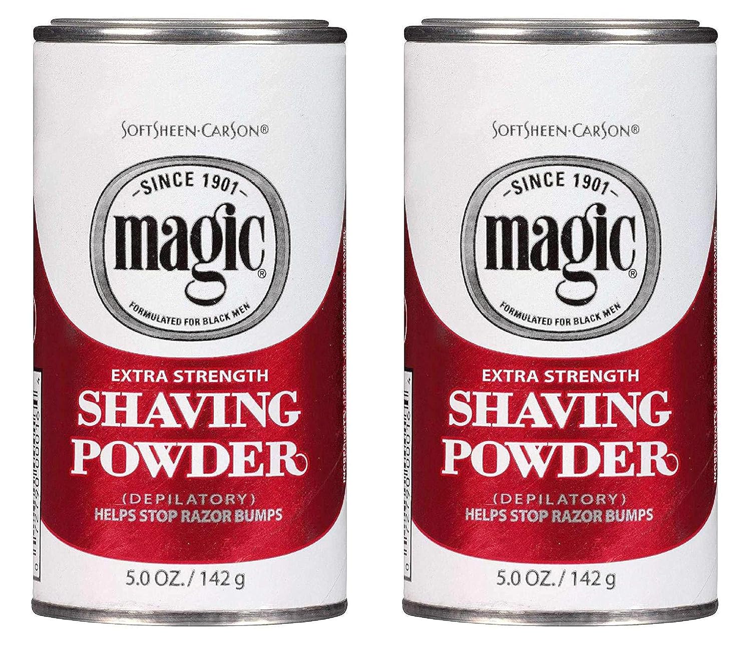 Magic Shaving Powder Red 5 Ounce Extra-Strength (145ml) (2 Pack)