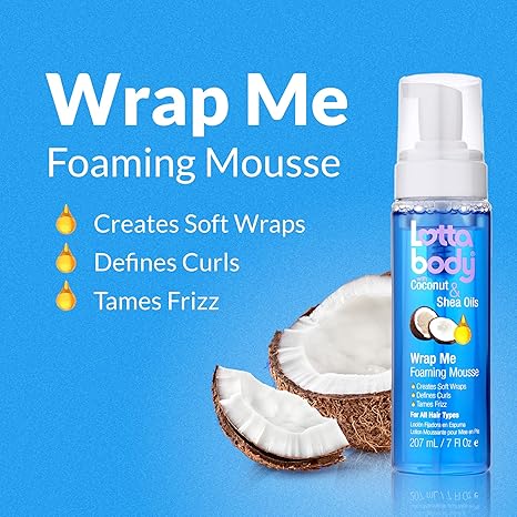 Lottabody Coconut Oil and Shea Wrap Me Foaming Curl Mousse