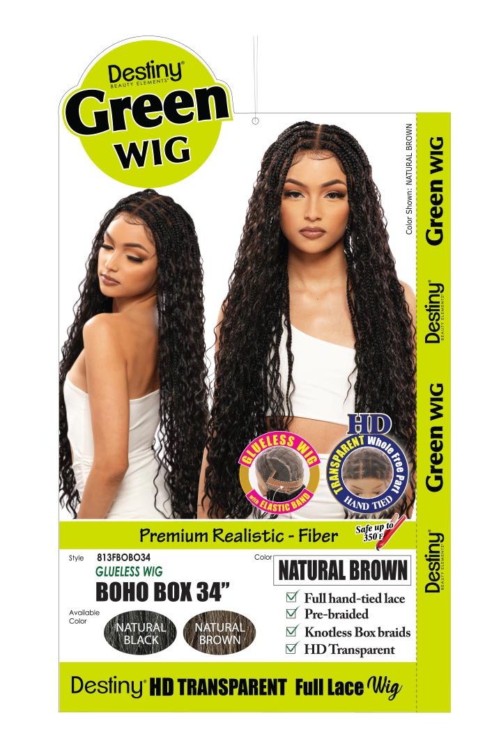 360 HD FULL LACE WIG BOHO BOX 34 Inch GLUELESS Ready To Go