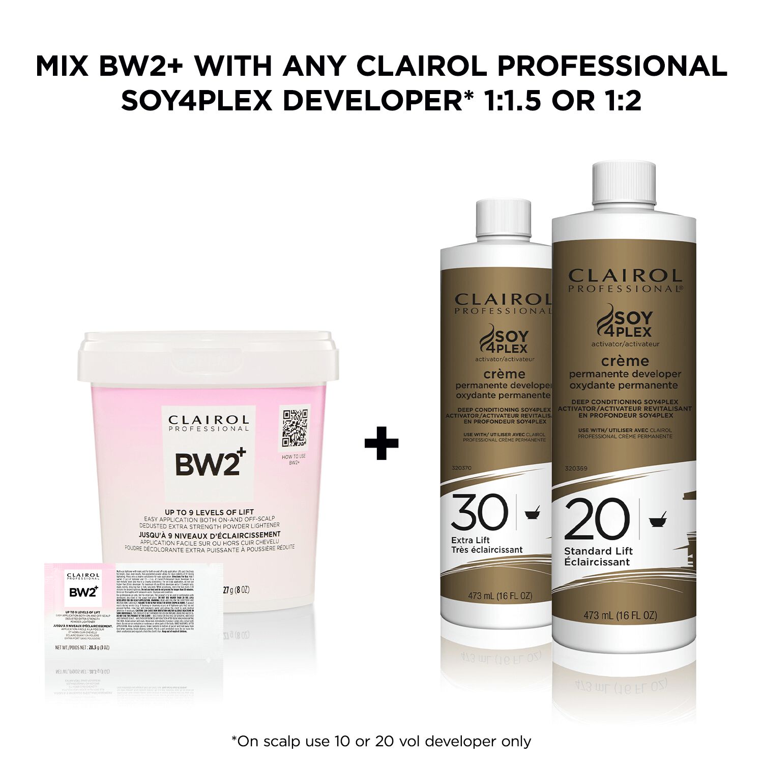 BW2+ Powder Lightener hair color