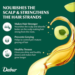 Dabur Amla Hair Oil - Nourishing Indian Oil for Men & Women, for Healthy, Moisturized Hair and Scalp (300ml)