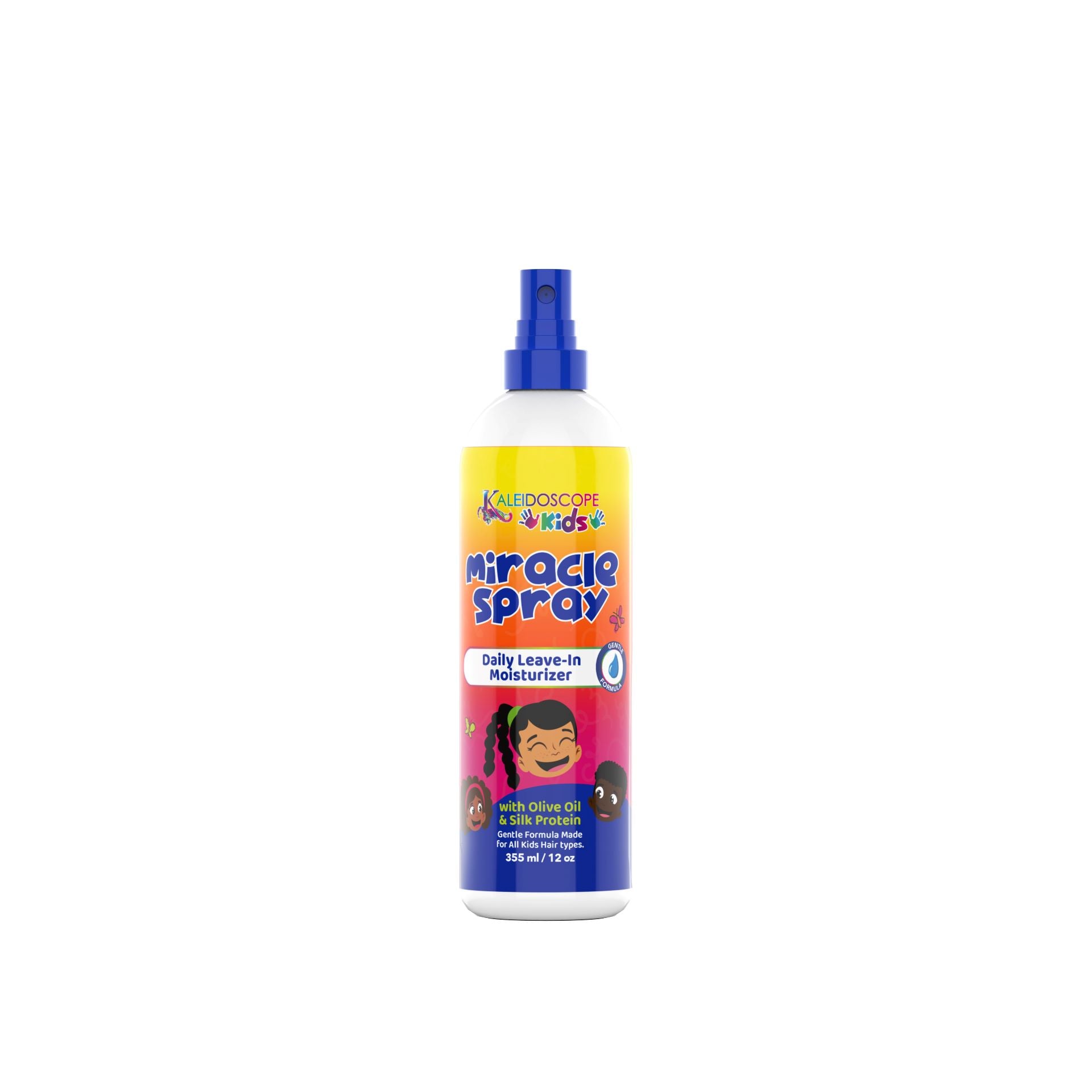 Kaleidoscope Kids Collection - Detangling Shampoo, Leave-in Conditioner, Curl Creme, Miracle Spray