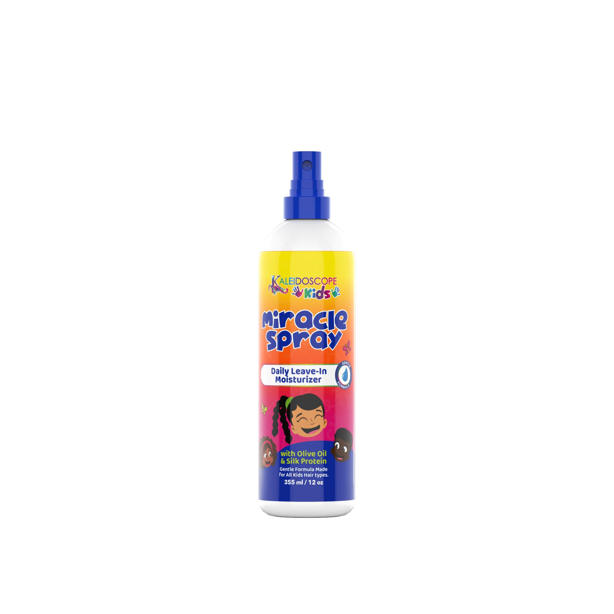 Kaleidoscope Kids Miracle Spray Leave In Conditioner 12oz, Moisturizing, All Hair Types