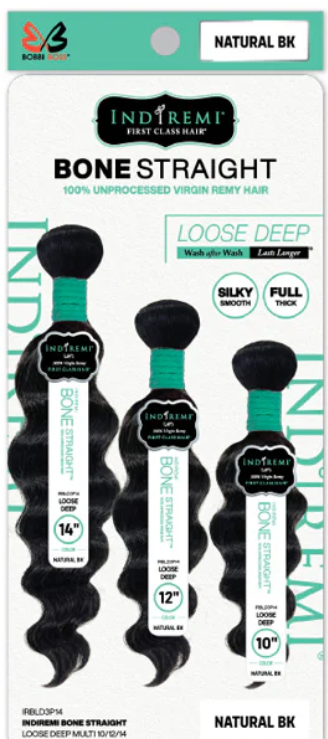 INDIREMI LOOSE DEEP 100% REMY HUMAN HAIR Bobbi Boss