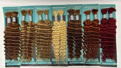 Weave Master Bulk Hair 100% Human Hair For Braiding - Deep Wave Bulk