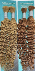 Weave Master Bulk Hair 100% Human Hair For Braiding - WATER WAVE Bulk