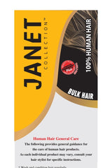 JANET COLLECTION – New Deep Bulk 100% Human Hair Braid – Crochet Braid – REMY Hair – Extension – Human Hair