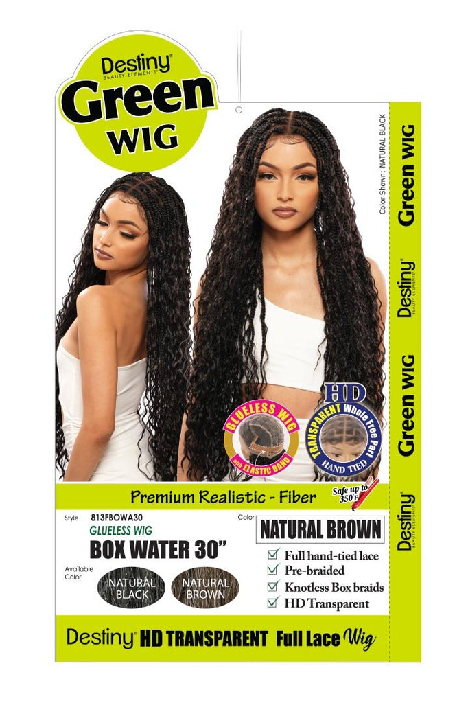 39inches 100% Full lace human hair wig 150 destiny Nana Destiny 100% Human Hair HD Lace Front Wig Beauty Elements main image 2
