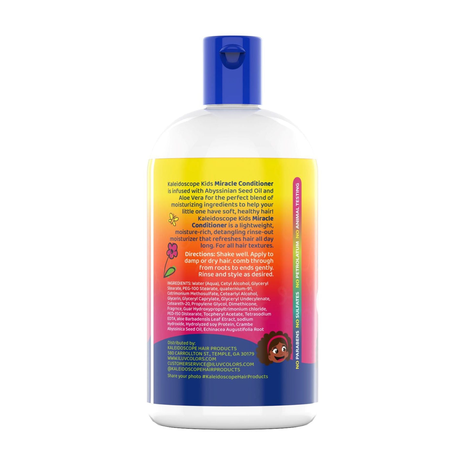 Kaleidoscope Kids Miracle Detangling Moisturizing Conditioner 12oz, All Hair Types