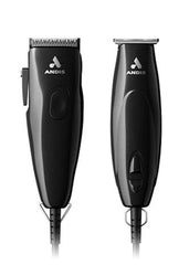 Andis 24810 Professional PivotPro and SpeedMaster Hair Clipper and Beard Trimmer PivotMotor Set, Black (COMBO DEAL)